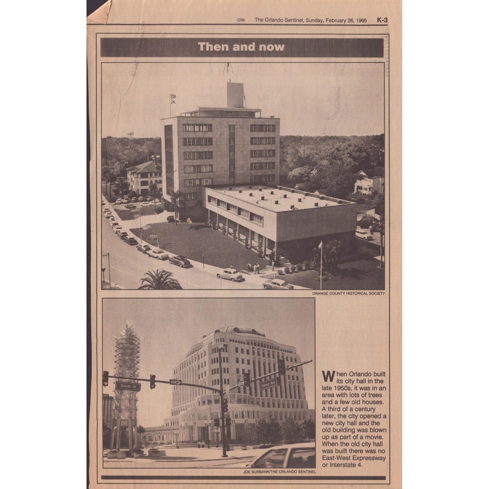 17 Vintage Orlando Sentinel Then and Now Retrospective Photo Newsclippings Lot - Picture 16 of 16